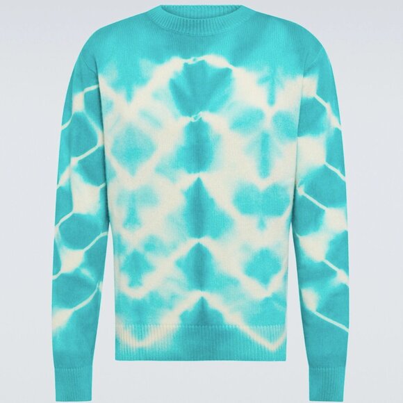 The Elder Statesman Wavey Tie Dye Crew Sweater - Picture 2 of 6